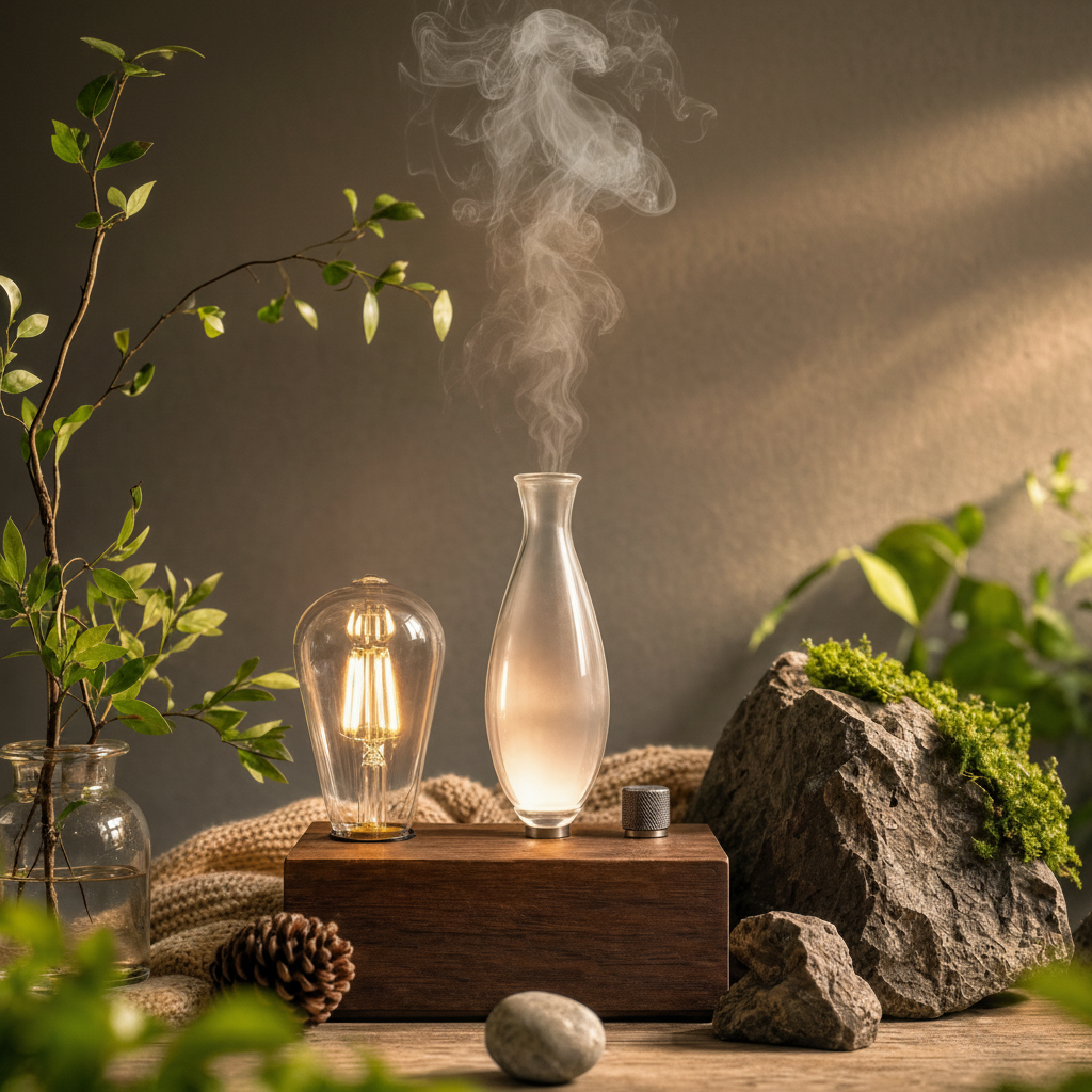 Waterless Glass Aromatherapy Essential Oil Diffuser